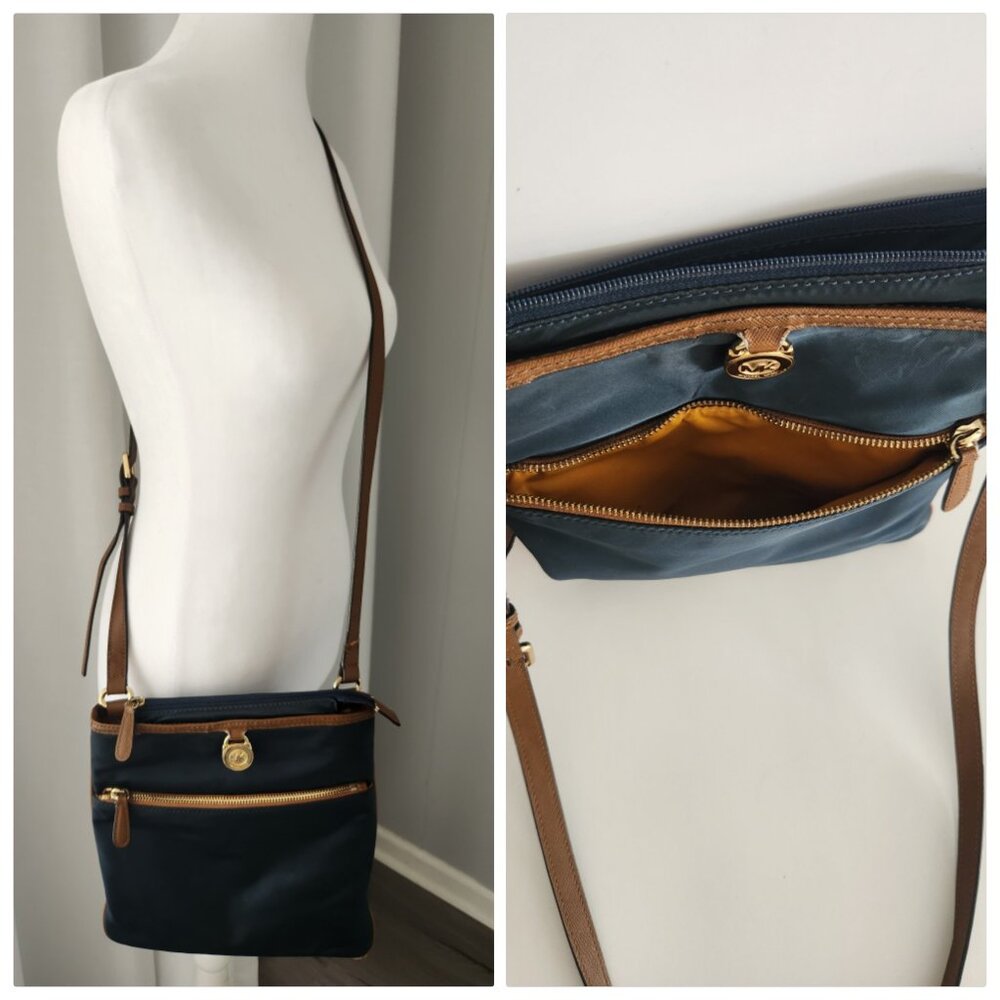 Michael Kors Navy  Kempton Crossbody Bag